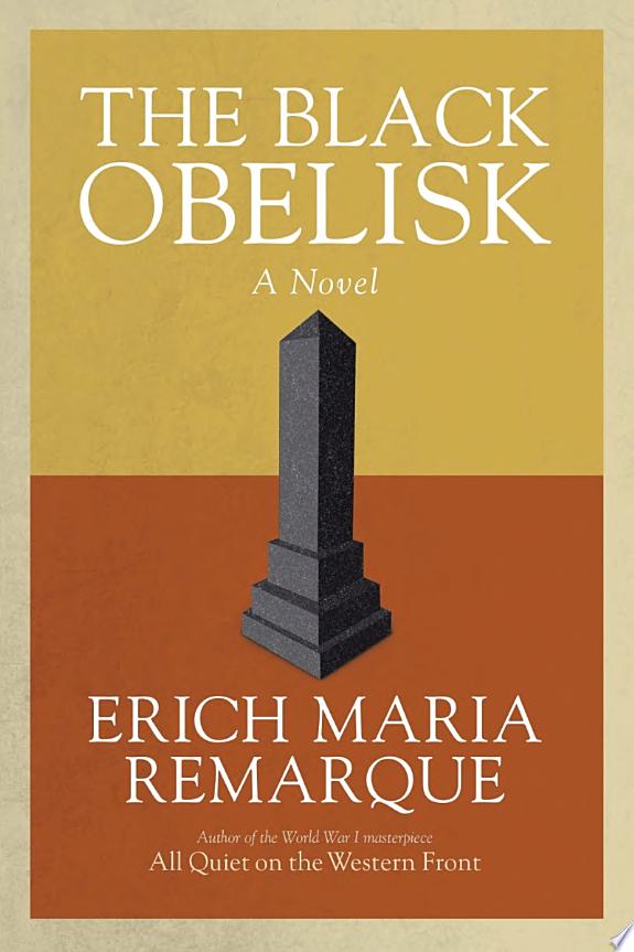 The Black Obelisk by Erich Maria Remarque book cover