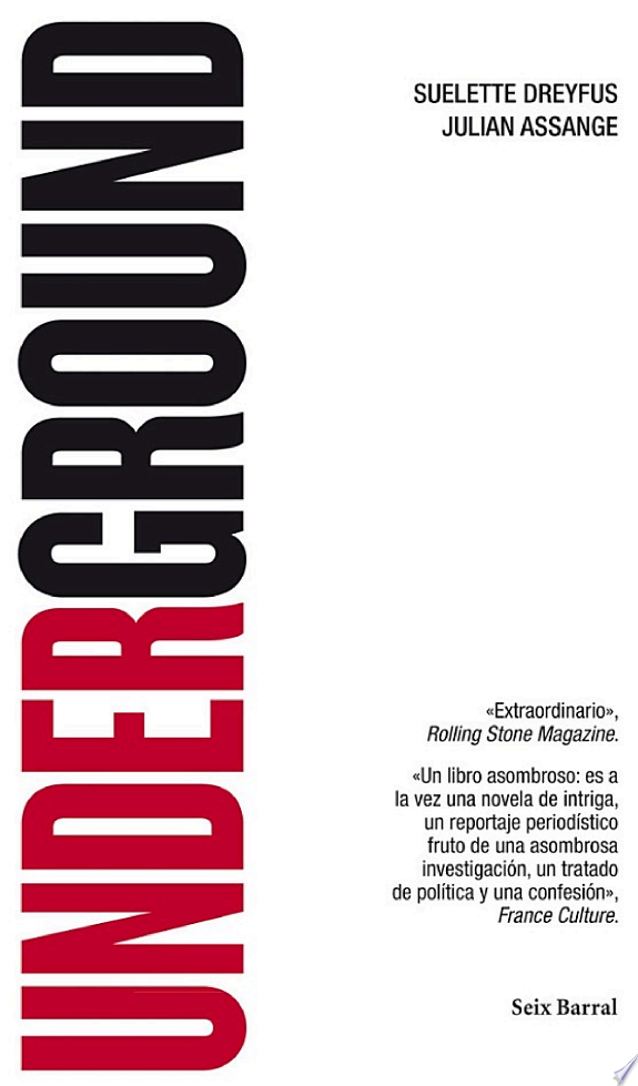 Underground by Suelette Dreyfus book cover