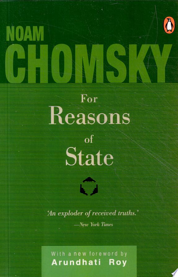 For Reasons Of State by Noam Chomsky book cover