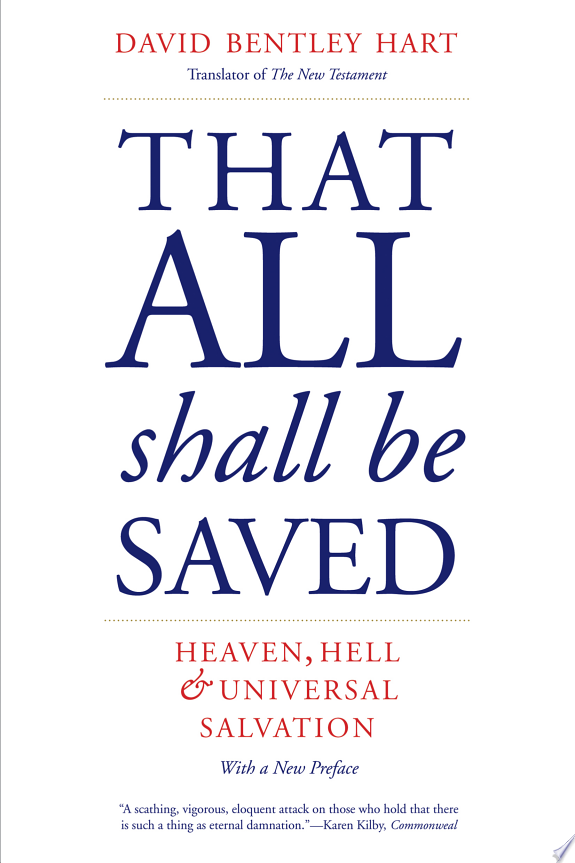 That All Shall Be Saved by David Bentley Hart book cover