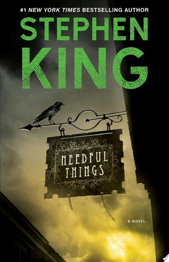 Needful Things by Stephen King book cover