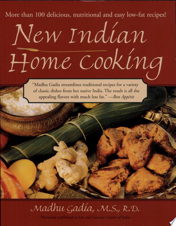New Indian Home Cooking by Madhu Gadia book cover