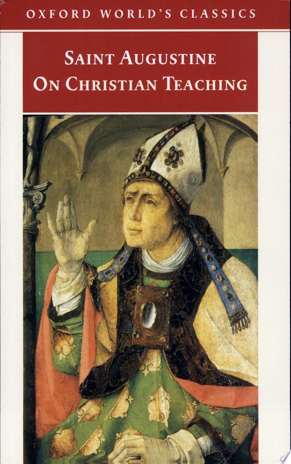 On Christian Teaching by Saint Augustine (Bishop of Hippo.) book cover