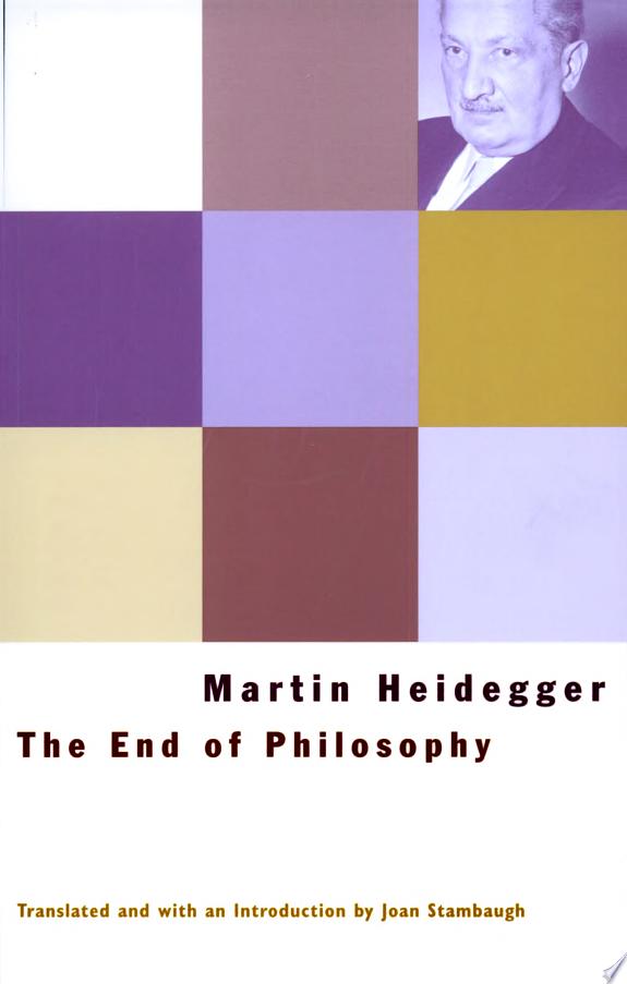 The End of Philosophy by Martin Heidegger book cover
