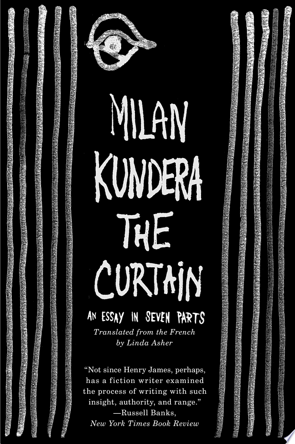The Curtain by Milan Kundera book cover