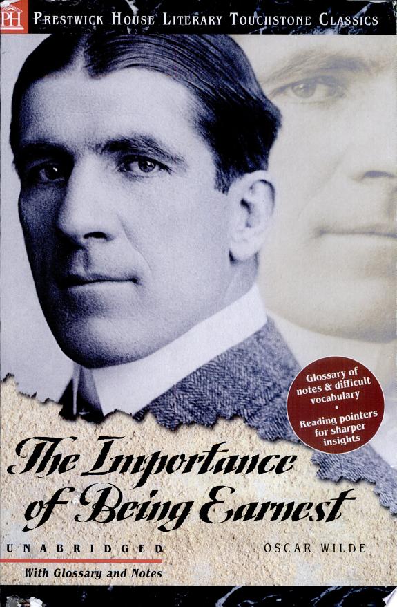 The Importance of Being Earnest by Oscar Wilde book cover
