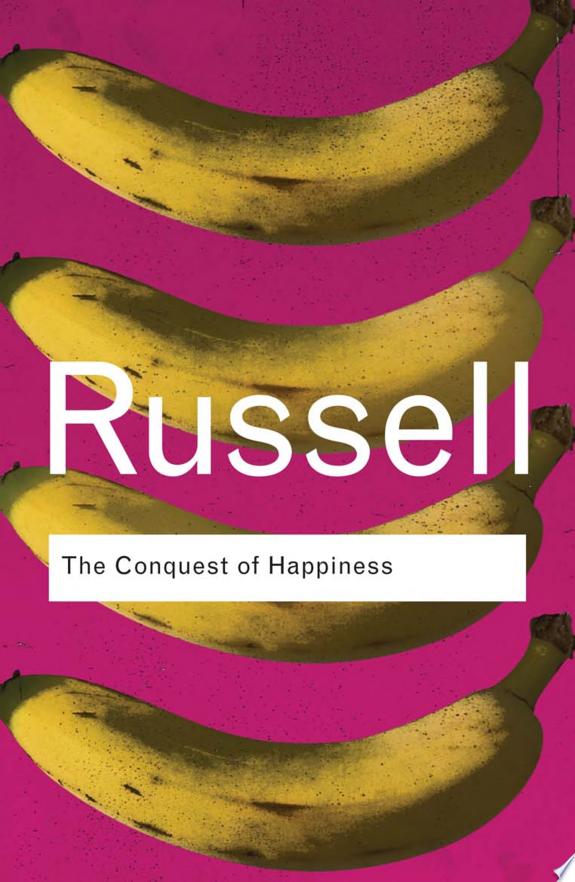 The Conquest of Happiness by Bertrand Russell book cover