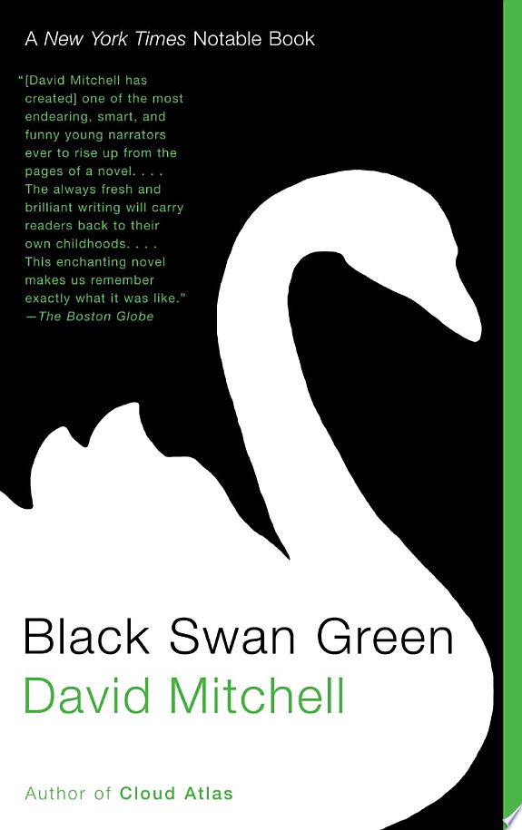 Black Swan Green by David Mitchell book cover