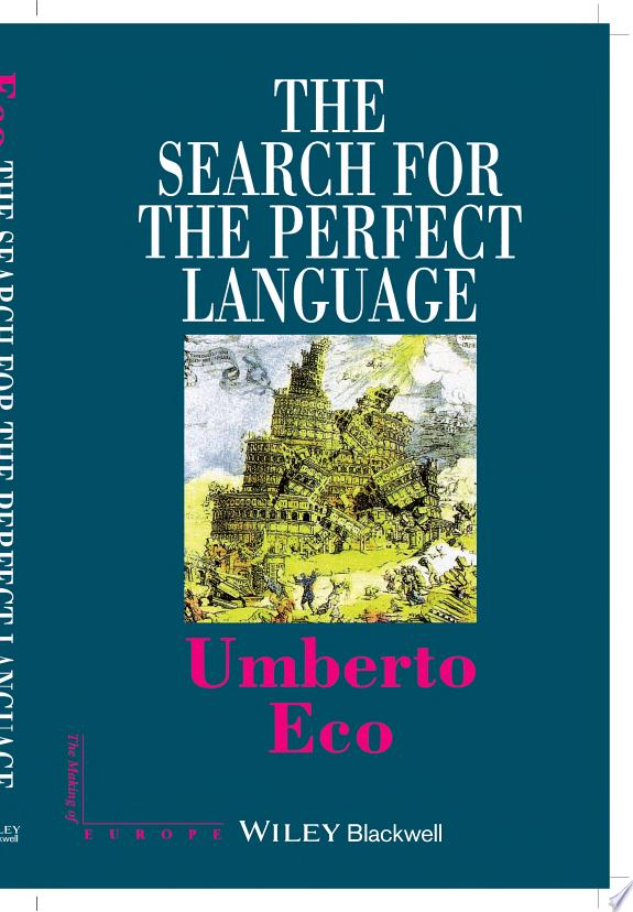 The Search for the Perfect Language by Umberto Eco book cover