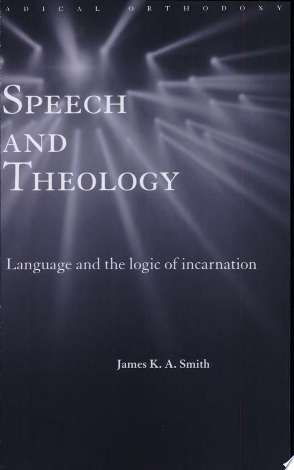 Speech and Theology by James K.A. Smith book cover