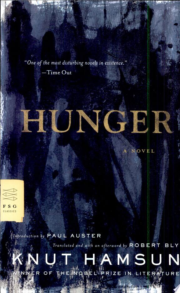 Hunger by Knut Hamsun book cover