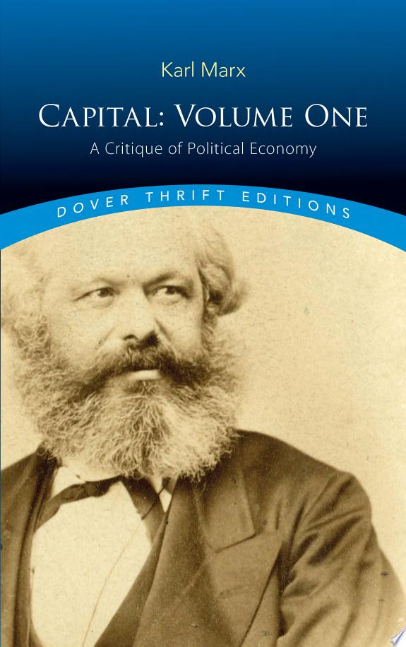 Capital: Volume One by Karl Marx book cover