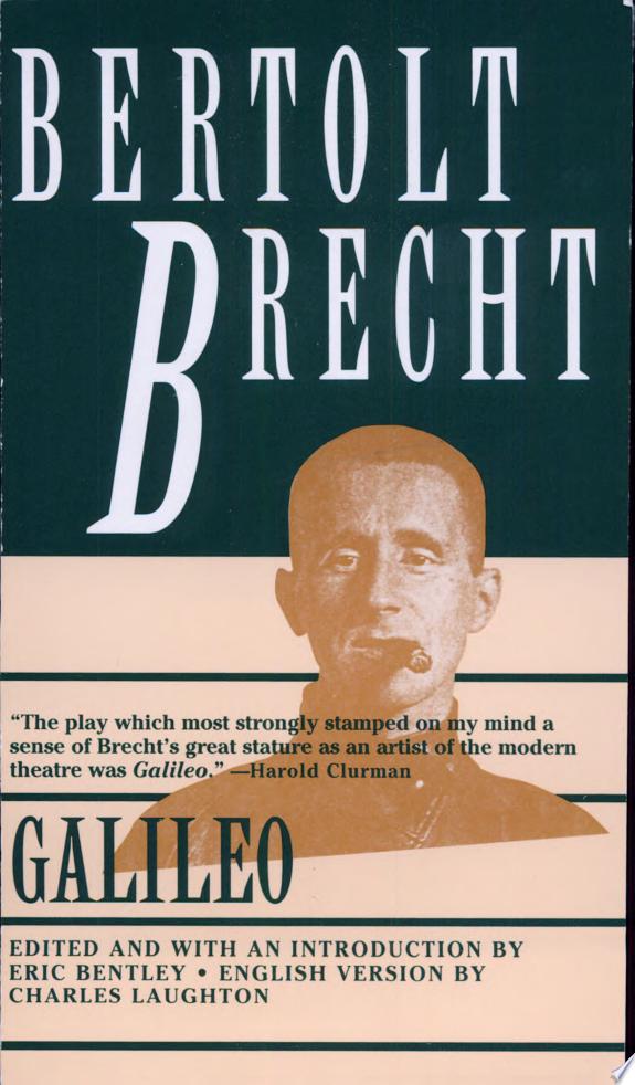 Galileo by Bertolt Brecht book cover