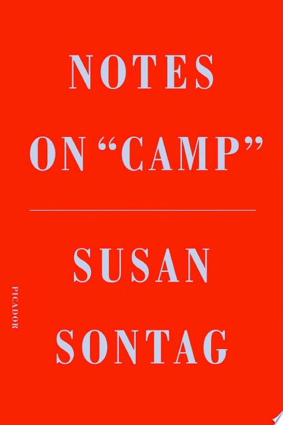 Notes on "Camp" by Susan Sontag book cover