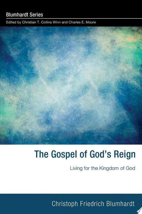 The Gospel of God's Reign by Christoph Friedrich Blumhardt book cover