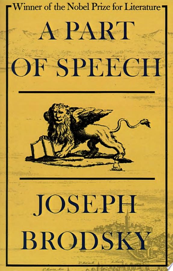 A Part of Speech by Joseph Brodsky book cover