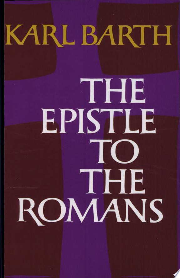 The Epistle to the Romans by Karl Barth book cover
