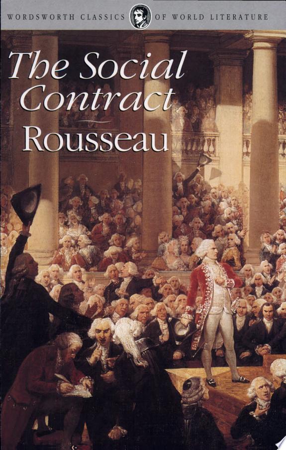 The Social Contract by Jean-Jacques Rousseau book cover