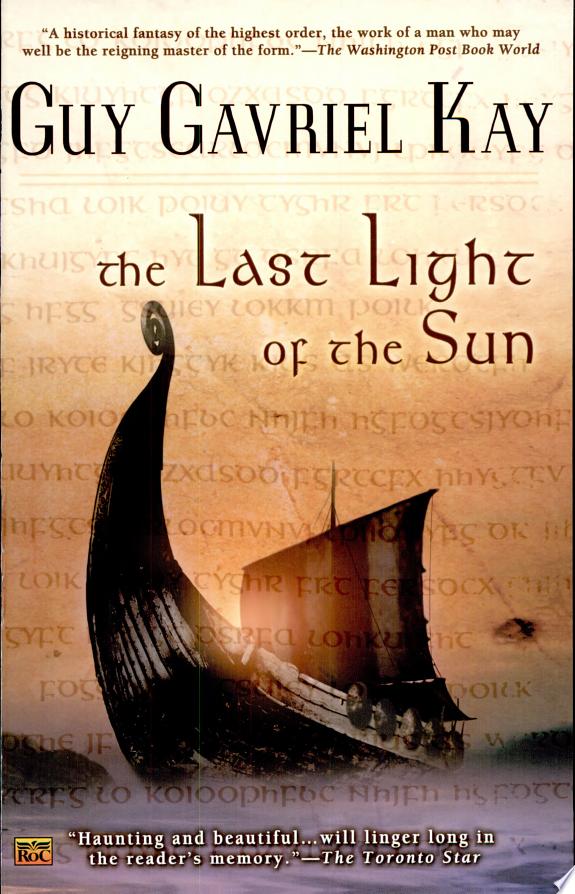 The Last Light of the Sun by Guy Gavriel Kay book cover