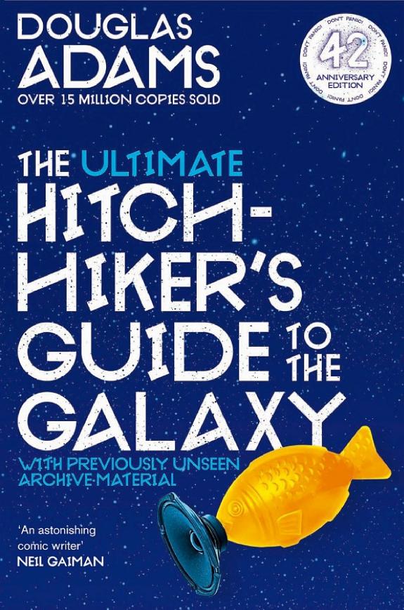 The Ultimate Hitchhiker's Guide to the Galaxy by Douglas Adams book cover