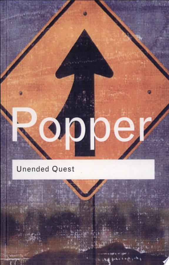 An Unended Quest by Karl Raimund Popper book cover