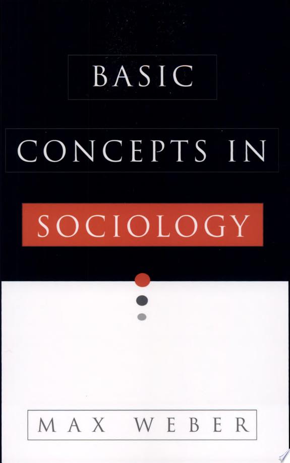 Basic Concepts in Sociology by Max Weber book cover