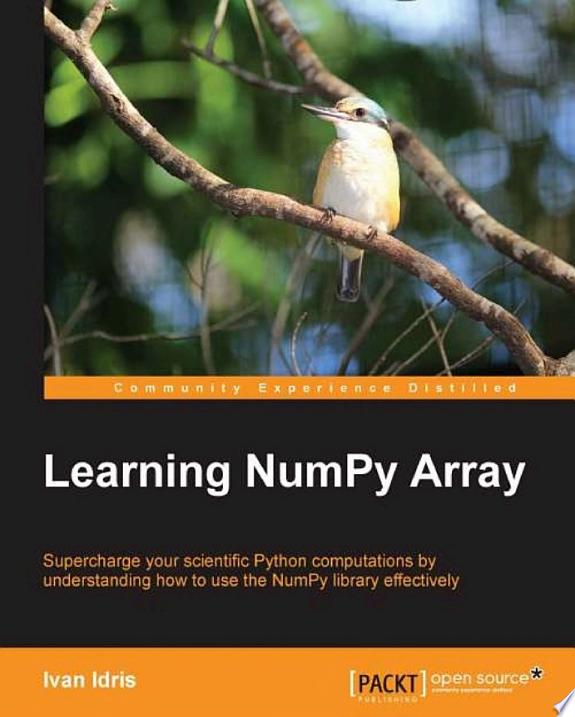 Learning NumPy Array by Ivan Idris book cover