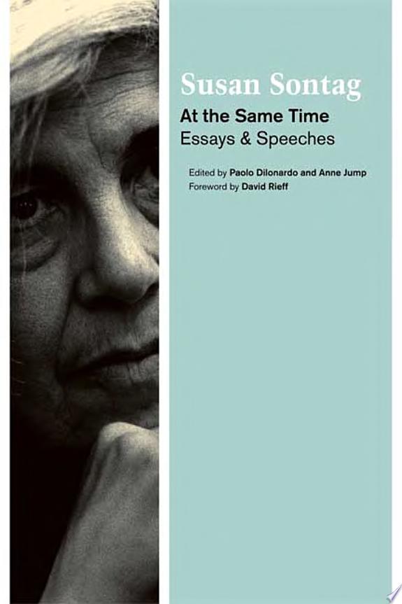 At the Same Time by Susan Sontag book cover