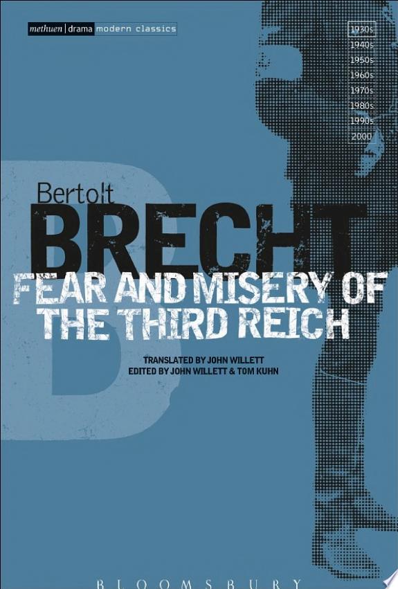 Fear and Misery of the Third Reich by Bertolt Brecht book cover