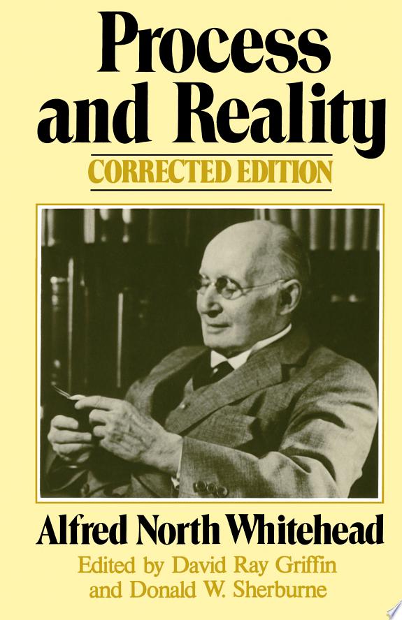 Process and Reality by Alfred North Whitehead book cover