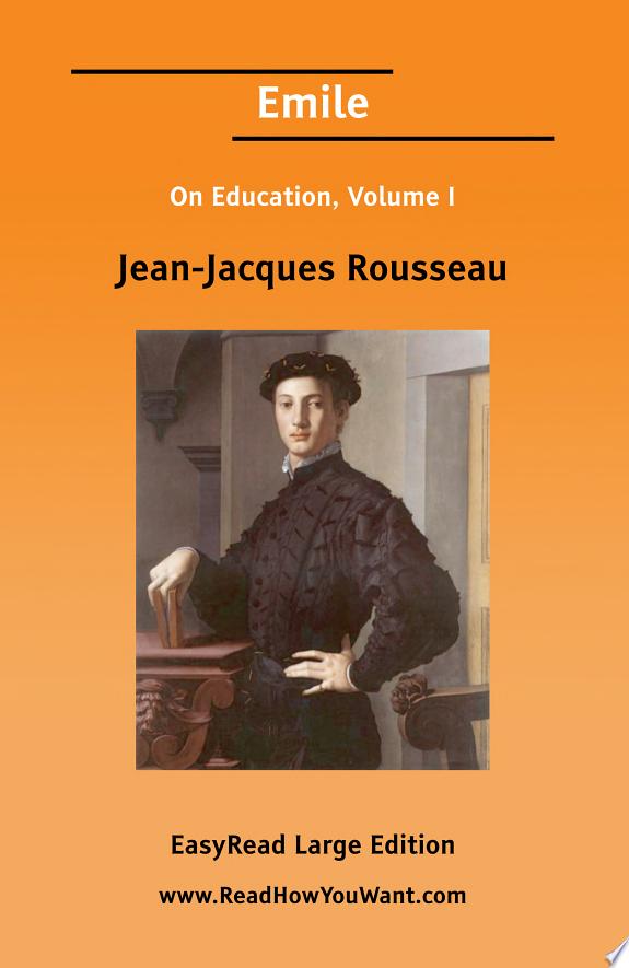 Emile by Jean-Jacques Rousseau book cover