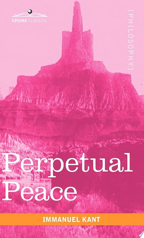 Perpetual Peace by Immanuel Kant book cover