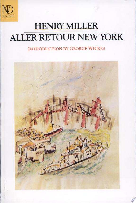 Aller Retour New York by Henry Miller book cover