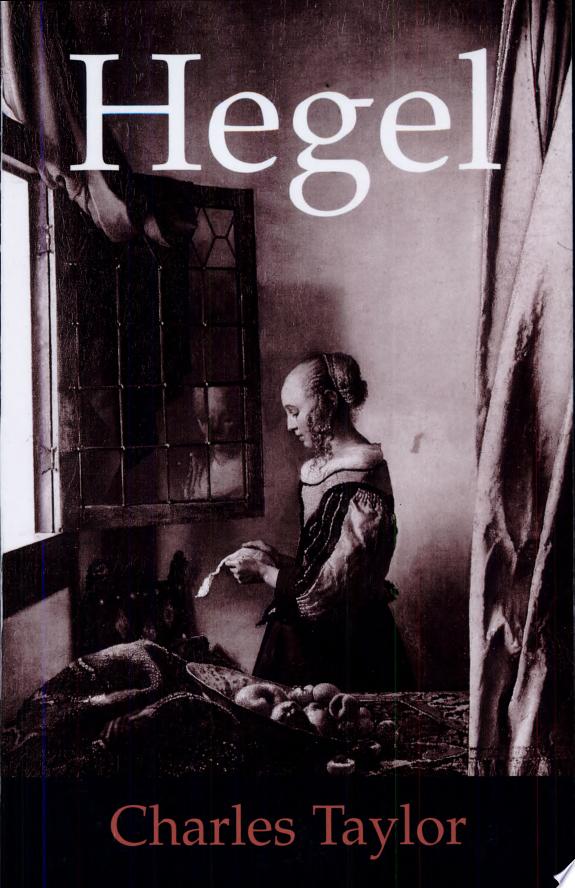 Hegel by Charles Taylor book cover
