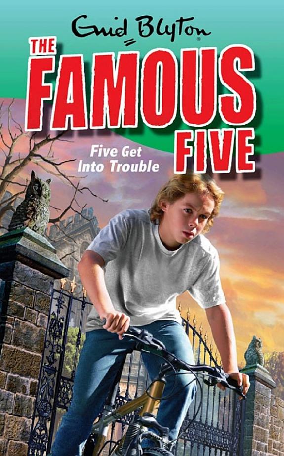Famous Five 8: Five Get Into Trouble by Enid Blyton book cover