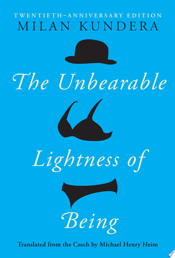 The Unbearable Lightness of Being by Milan Kundera book cover