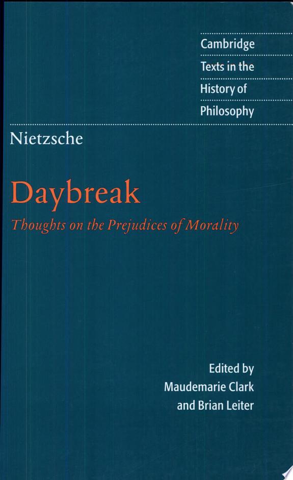 Nietzsche: Daybreak by Friedrich Nietzsche book cover