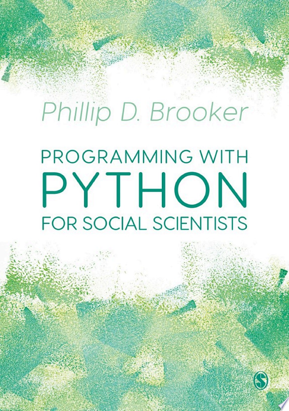 Programming with Python for Social Scientists by Phillip D. Brooker book cover