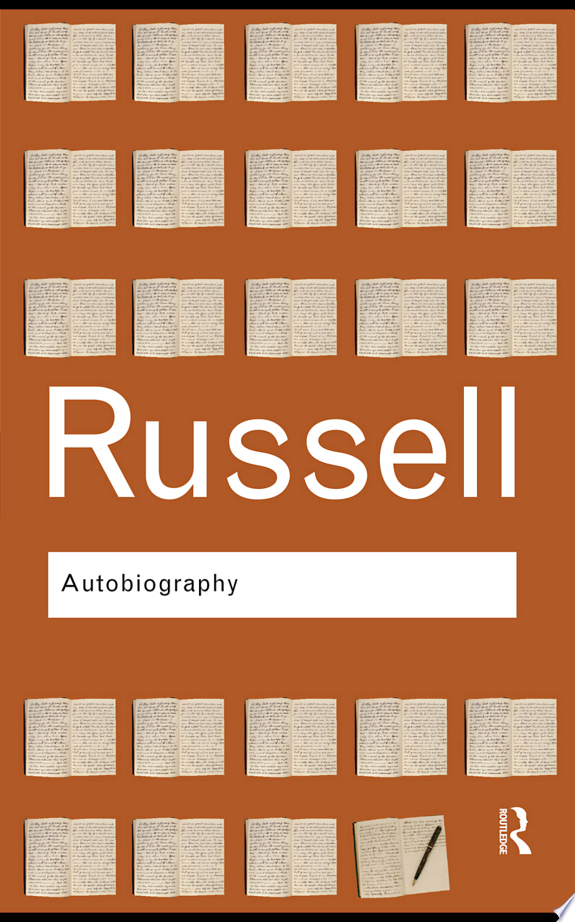 Autobiography by Bertrand Russell book cover