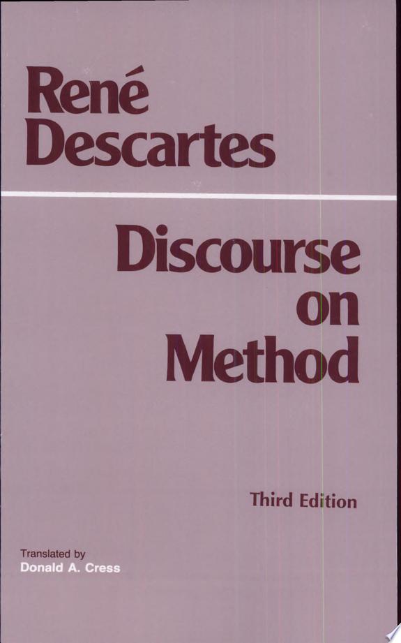 Discourse on Method (Third Edition) by René Descartes book cover
