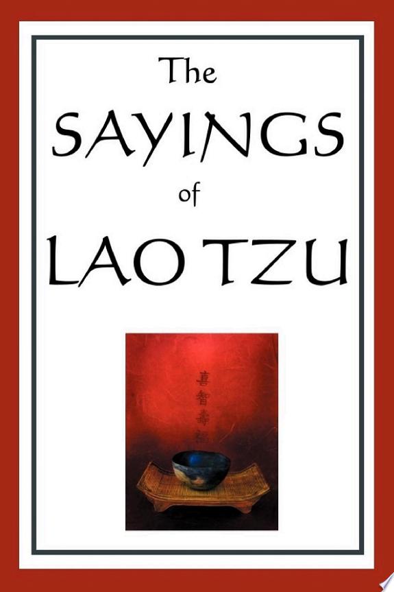 The Sayings of Lao Tzu by Lao Tzu book cover