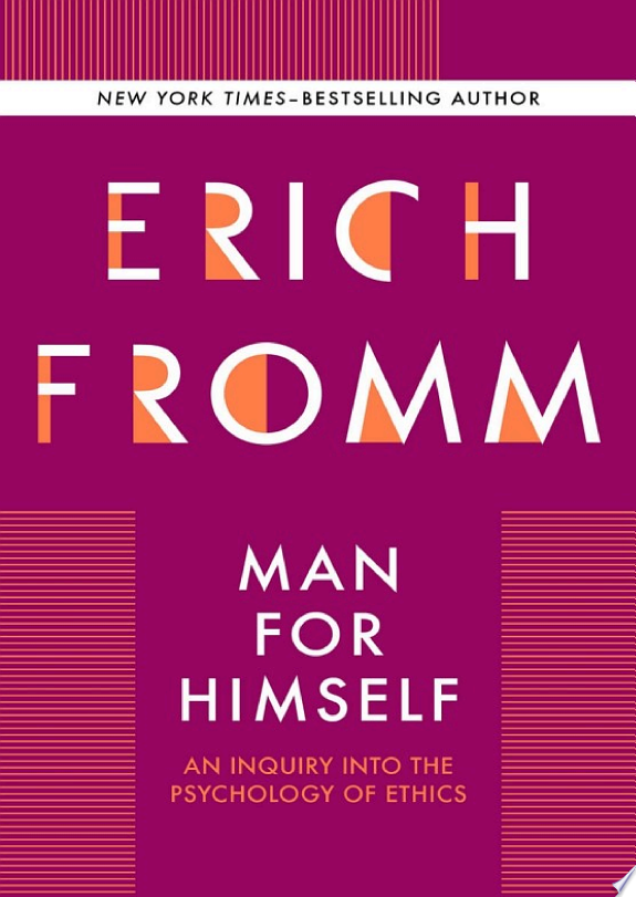Man for Himself by Erich Fromm book cover