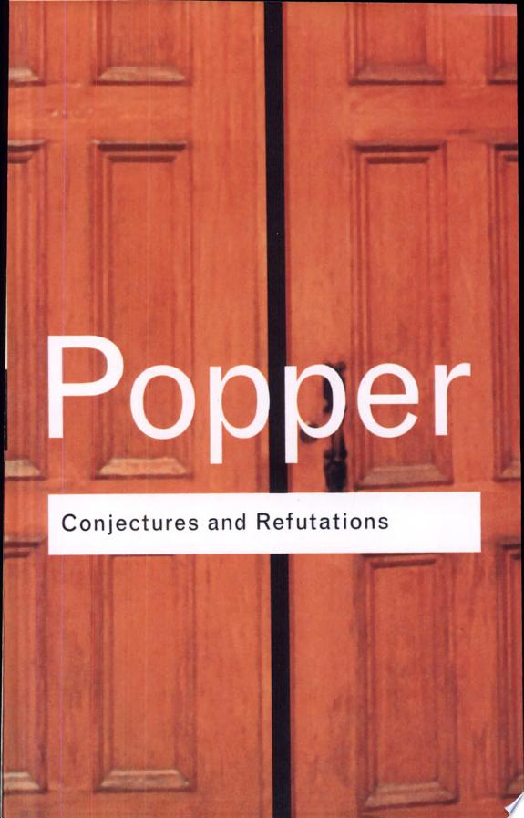 Conjectures and Refutations by Karl Popper book cover