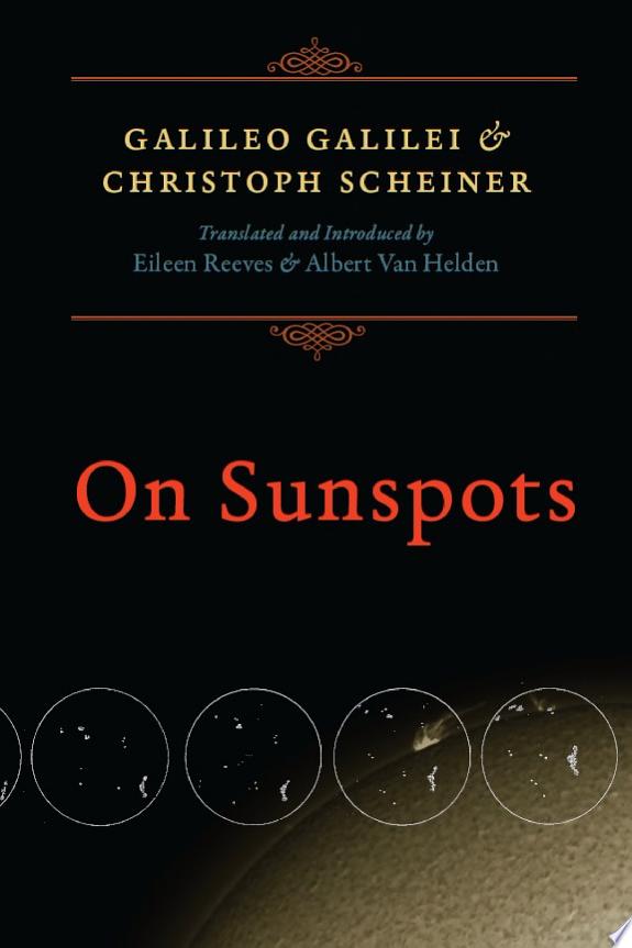 On Sunspots by Galileo Galilei book cover