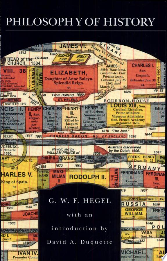 Philosophy of History by Georg Wilhelm Friedrich Hegel book cover