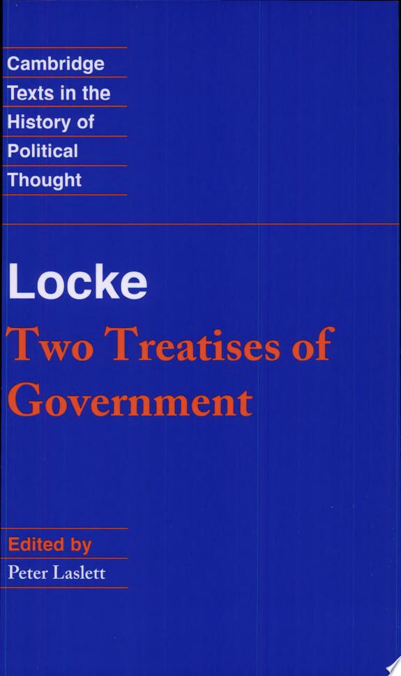 Locke: Two Treatises of Government Student Edition by John Locke book cover