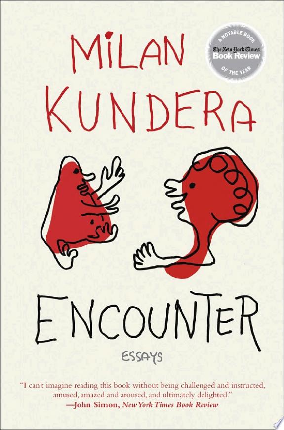 Encounter by Milan Kundera book cover