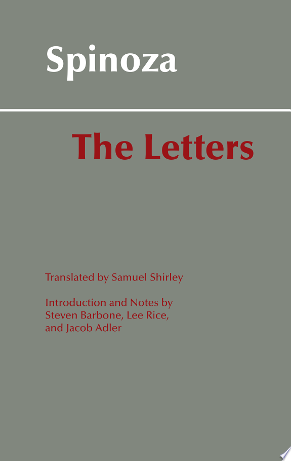 Spinoza: The Letters by Baruch Spinoza book cover