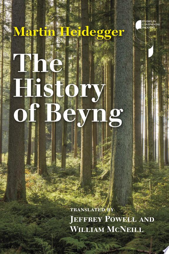 The History of Beyng by Martin Heidegger book cover