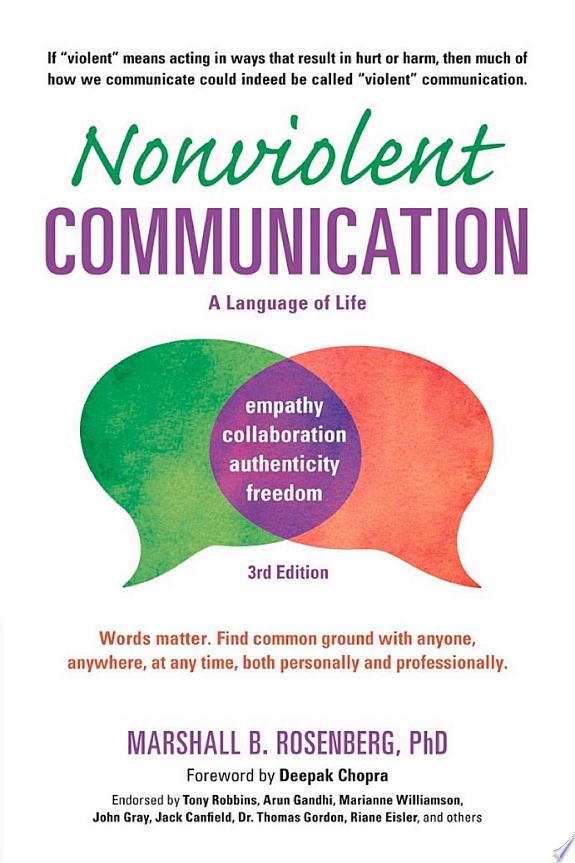 Nonviolent Communication: A Language of Life by Deepak Chopra book cover